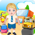 School kids Clasroom Day Tasks