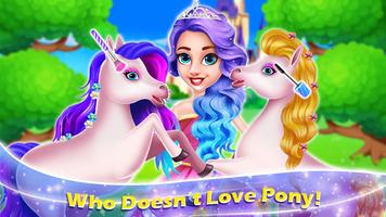 Princess Pony Horse Caring پوسٹر