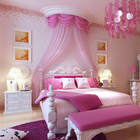 Icona Design della camera da letto per ragazze