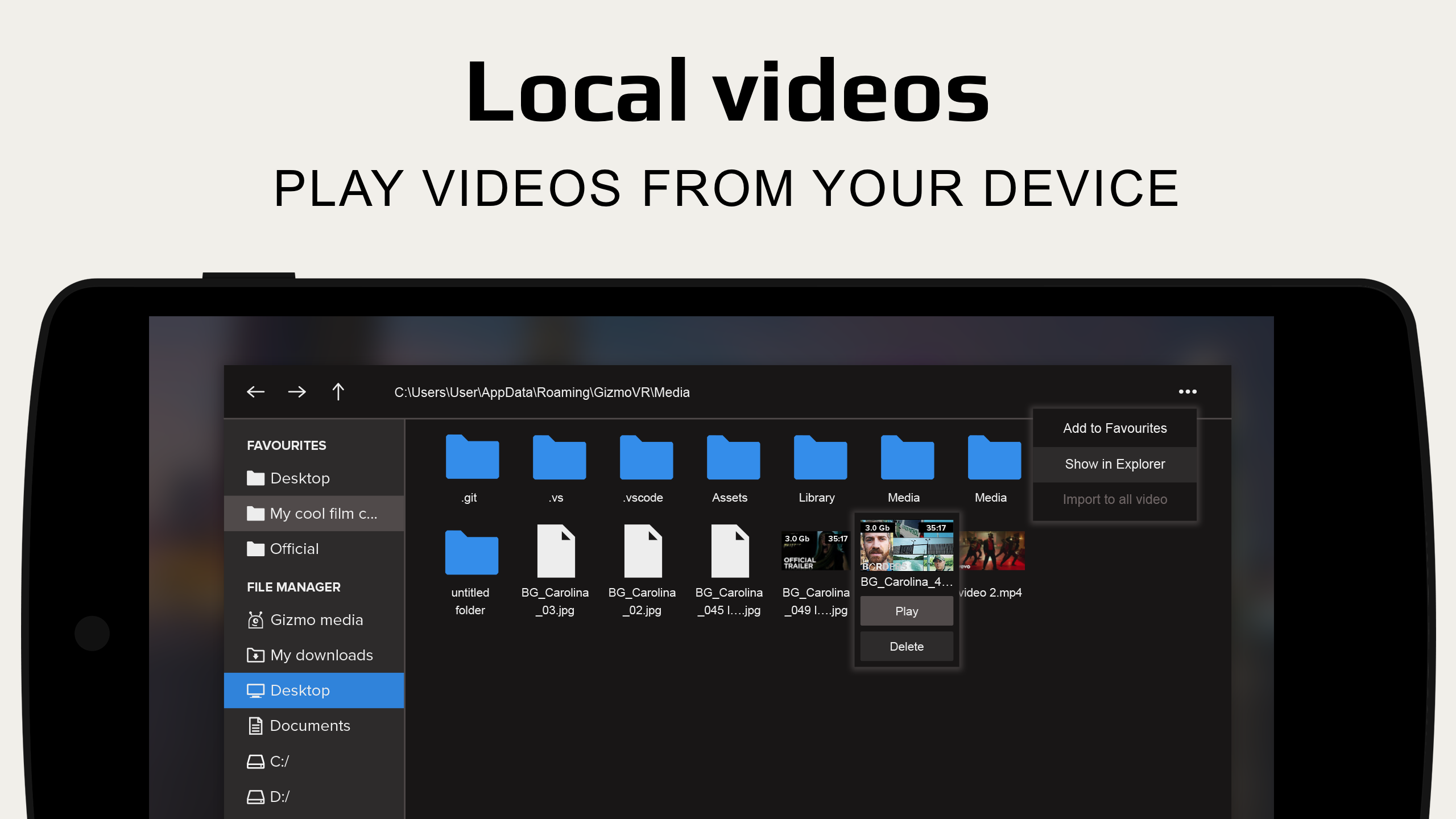 Gizmo VR Player: 360 Virtual Reality Videos APK 1.2.8 Download for