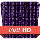 Matrix Purple Code HD LWP آئیکن