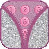 Glitter Zipper Lock Screen: Sparkle Lock Wallpaper icon