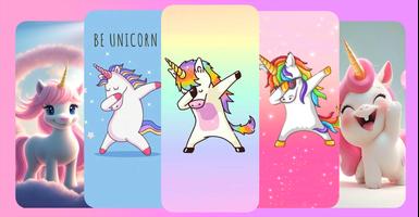 Unicorn Wallpaper Glitter ภาพหน้าจอ 1