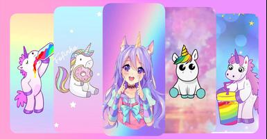 Unicorn Wallpaper Glitter ภาพหน้าจอ 2