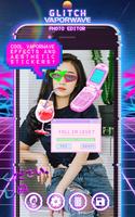 Glitch and Vaporwave Photo Editor โปสเตอร์