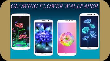 Glowing Flower Wallpaper Affiche