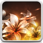 Glowing Flowers Live Wallpaper আইকন