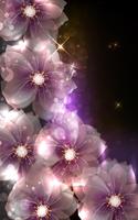 Glowing Flowers Live Wallpaper পোস্টার