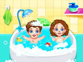 پوستر Cute babysitter daycare games