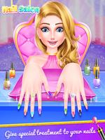 Nail polish nail art game постер