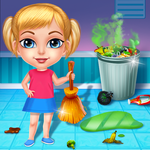 House cleaning game icon