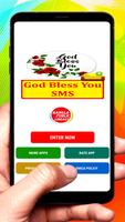 God Bless You SMS Text Message poster
