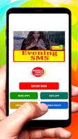 Good Evening SMS Text Message poster