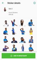 Indian Cricket Stickers Affiche