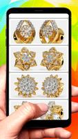 Gold Earrings Design Idea Plakat
