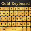 Gold Keyboard Themes: Golden Keypad with Emojis