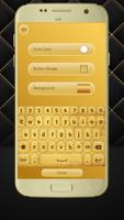 Gold Keyboard Themes: Golden Keypad with Emojis اسکرین شاٹ 2