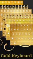 Gold Keyboard Themes: Golden Keypad with Emojis اسکرین شاٹ 3