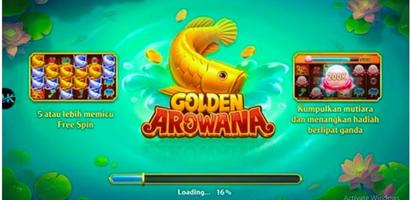 Golden Arowana Higg Domino tip Affiche