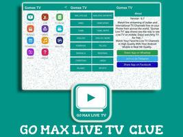 Gomax live TV  Tips ภาพหน้าจอ 1