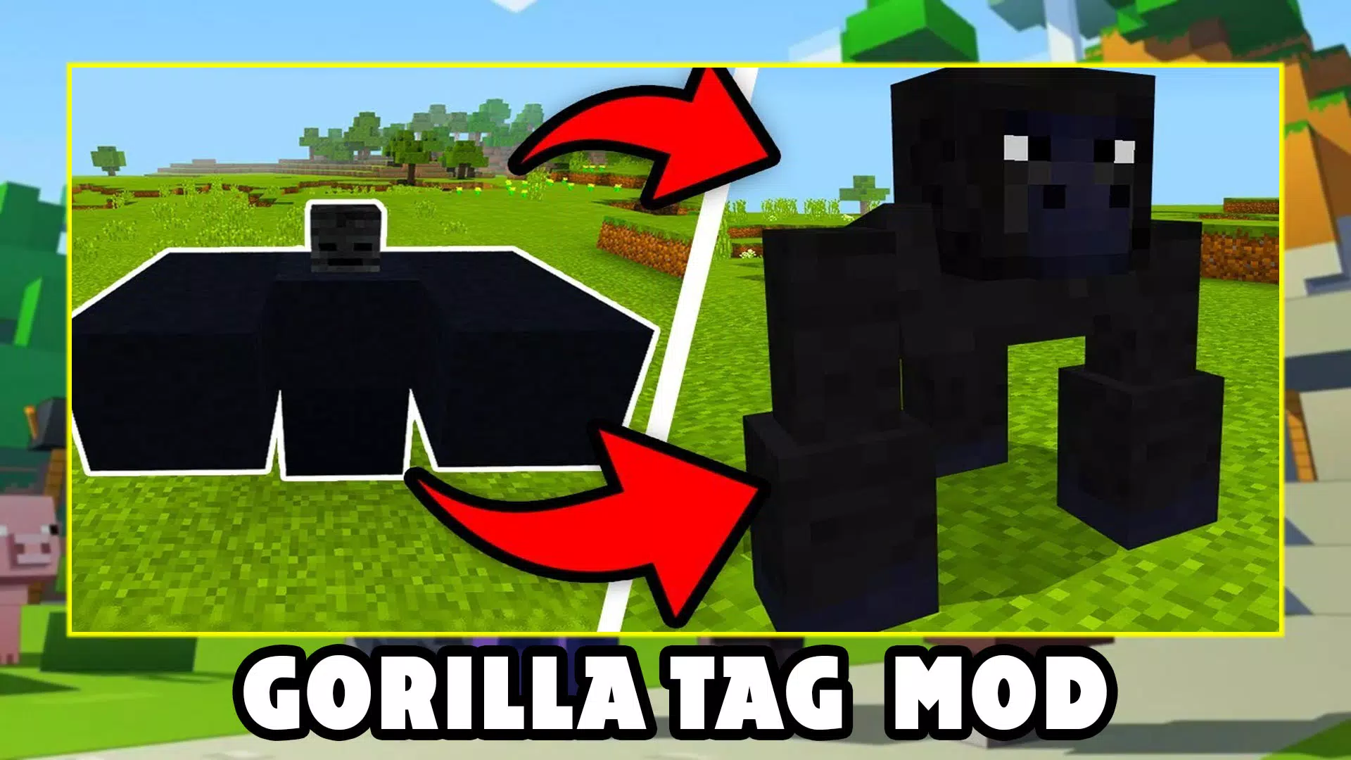 Gorilla Tag In Minecraft Minecraft Mod