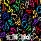 Graffiti alfabet-icoon