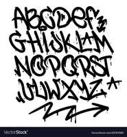 Alfabeto de Graffiti Cartaz