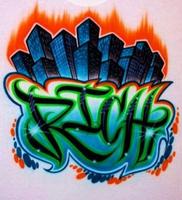 Desain Nama Graffiti poster