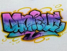 Desain Graffiti Nama poster