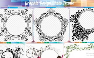 graphic design photo frame پوسٹر