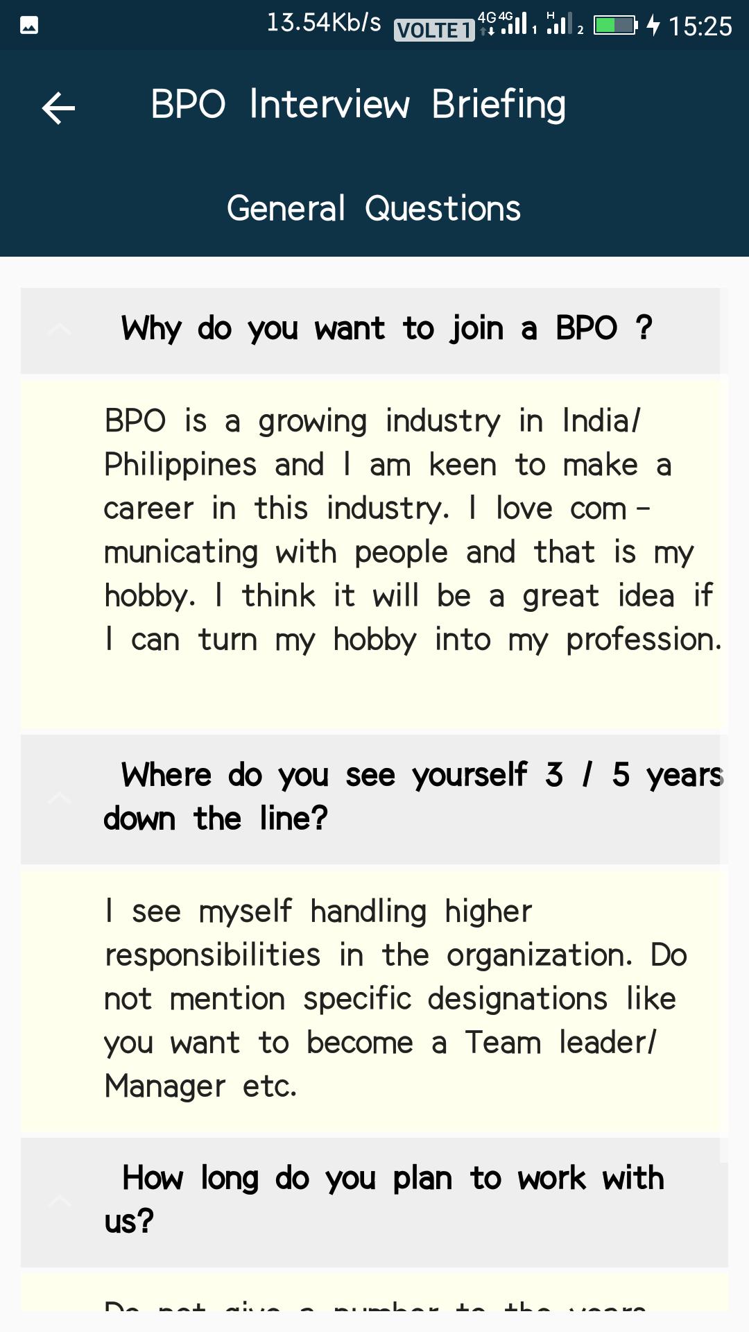 Bpo Job Interview