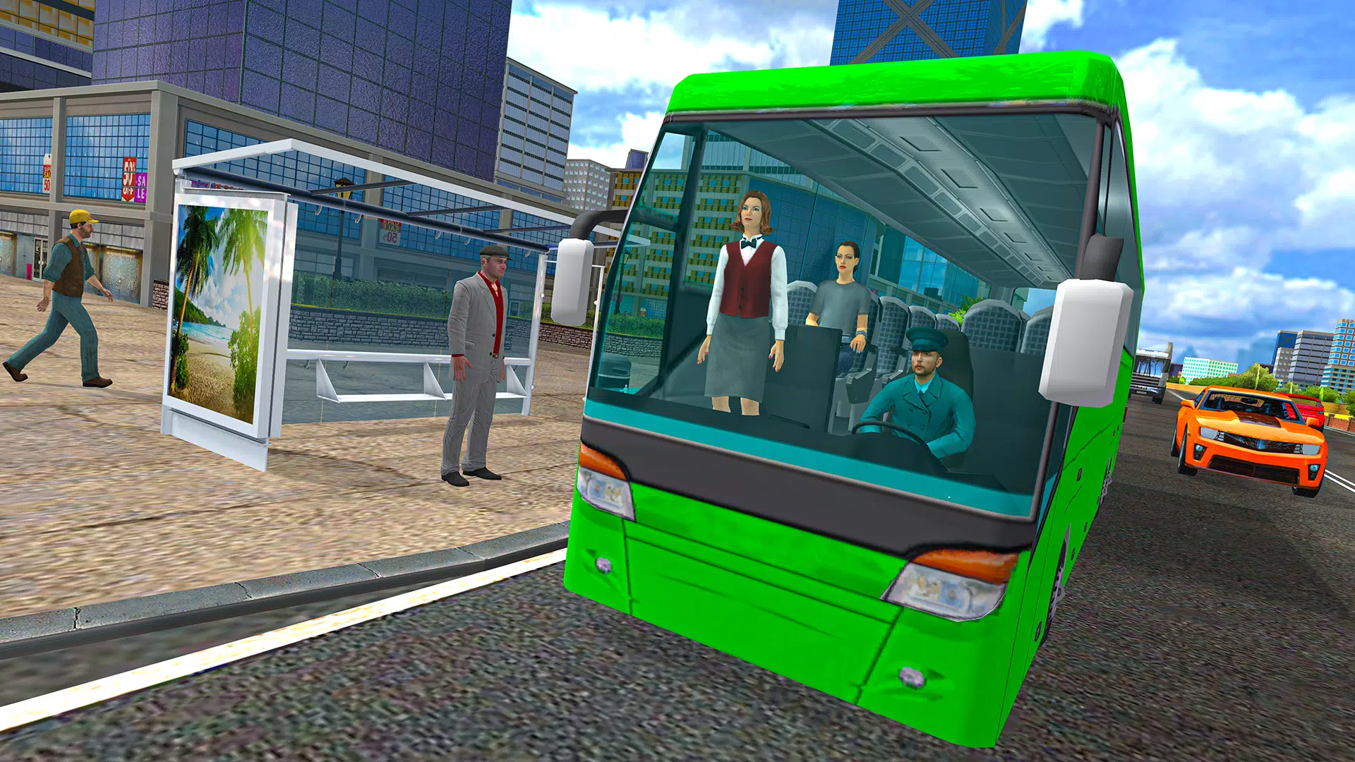 simulador de ônibus rodoviário condução na cidade e transporte público  extremo jogo 3D - ônibus escolar real para bebês jogos modernos de rodovias