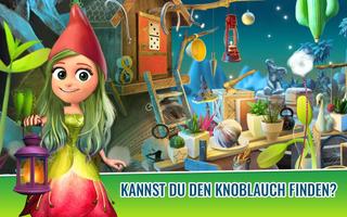 Geheimer Garten Wimmelbildspiel Suchen und Finden Plakat