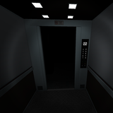 Horror Elevator Zeichen