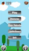 3 Schermata Dunking Bird - Flappy Flyer 2D