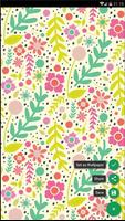Flower Pattern Colorful Wallpaper poster