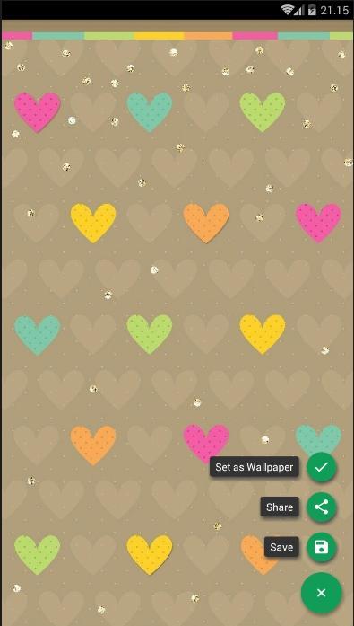 Android 用の ハートカラフル壁紙 Apk をダウンロード