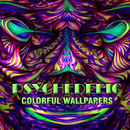 Psychedelisch kleurrijk behang-APK