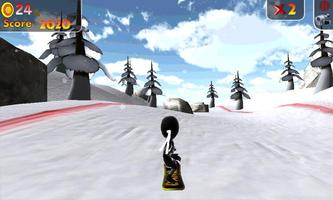 Real Snowboard Endless Runner capture d'écran 1