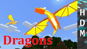 Dragon mod for Minecraft PE Affiche