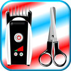 Haarschneidemaschine-Schere Friseur (Scherz) Zeichen