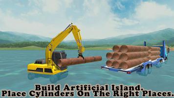 Wyspa Budowa Symulator plakat