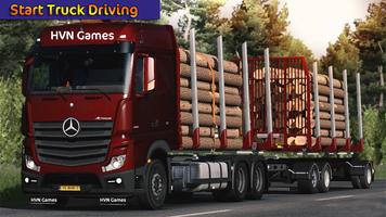 Poster Truck Simulator Wood Transport