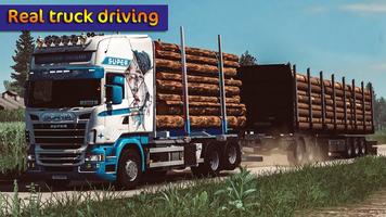 Truck Simulator Wood Transport स्क्रीनशॉट 1