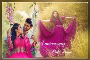 Anniversary Photo Frame Affiche