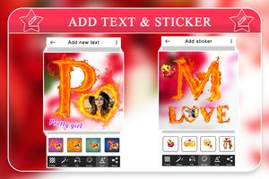 Fire Text Photo Frame syot layar 3