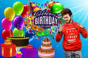 Happy Birthday Photo Frame الملصق