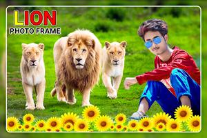Lion Photo Frame plakat