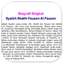 Biografi Singkat Syaikh Shalih Fauzan Al Fauzan APK
