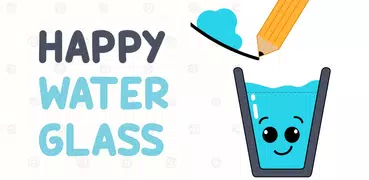 Happy Water Glass 2019